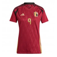 Camiseta Bélgica Leandro Trossard #9 Primera Equipación Replica Eurocopa 2024 para mujer mangas cortas